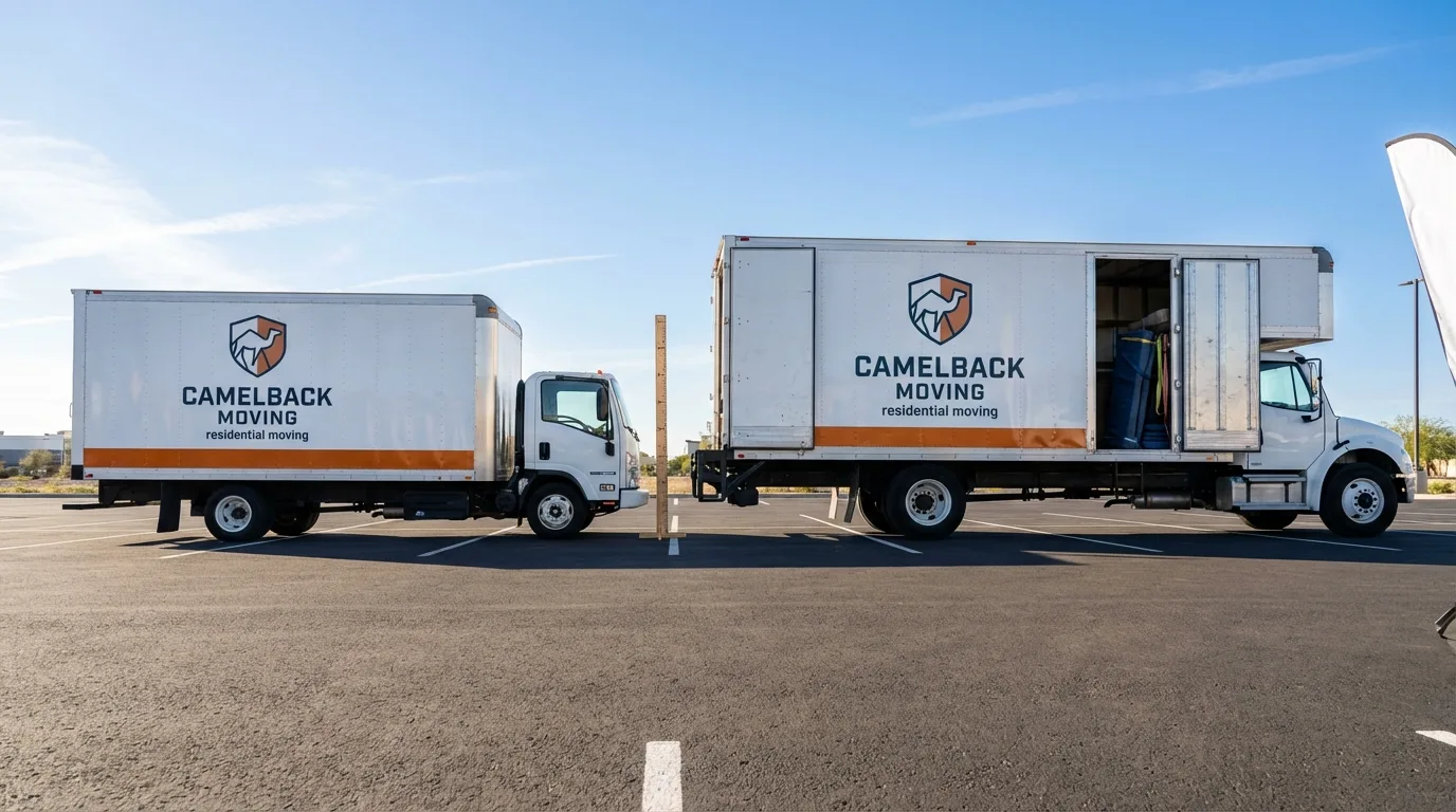 Moving truck size capacity guide in Bordentown